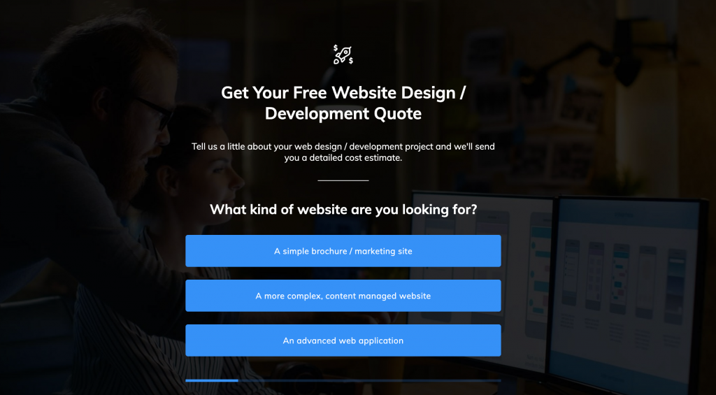 Web Design Form Template