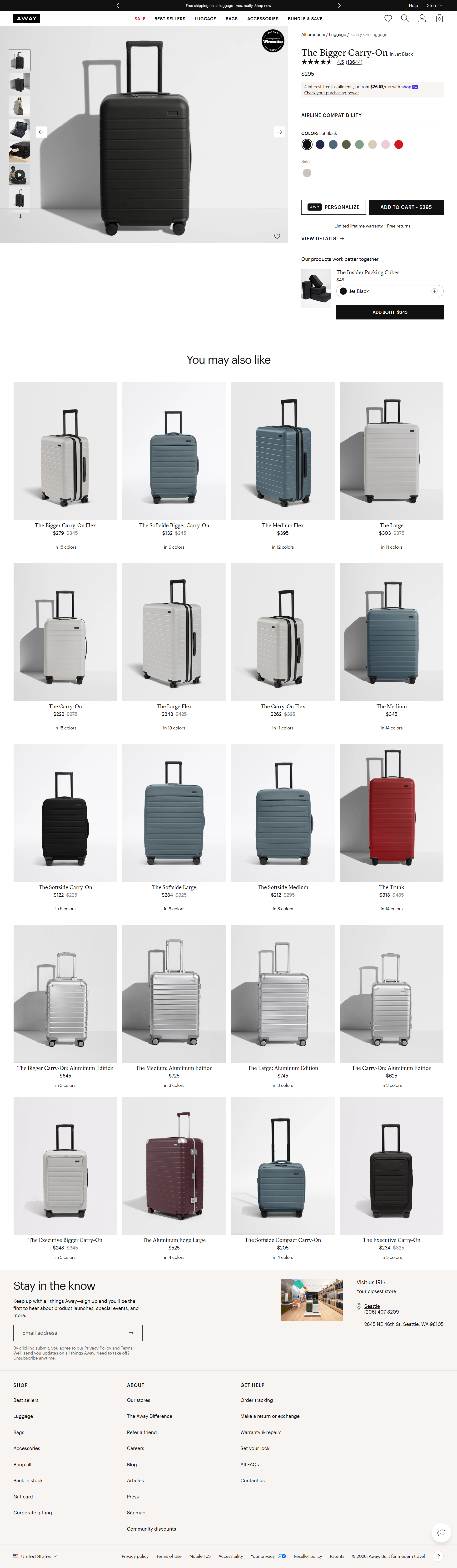 Away Bigger Carry On (Jet Black)Away Bigger Carry On (Jet Black)