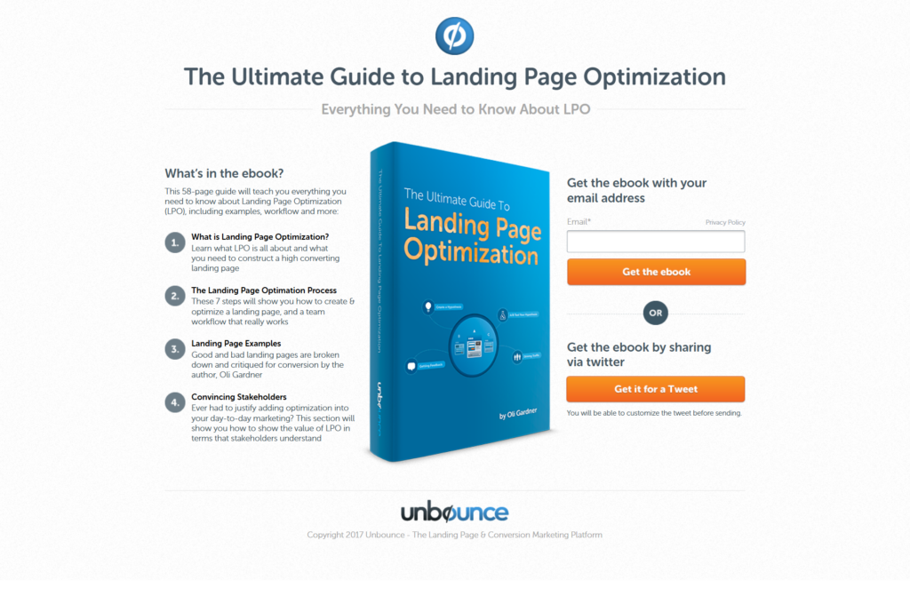 Unbouce The Ultimate Guide To LPO