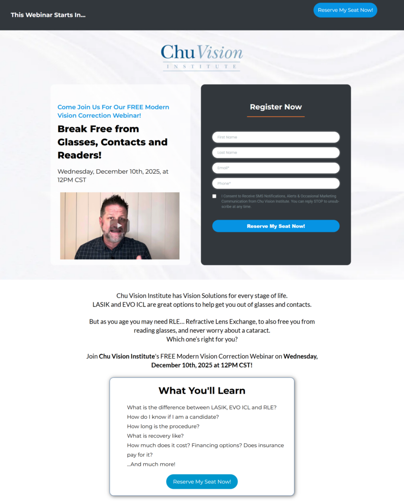 Modern Vision Correction Webinar