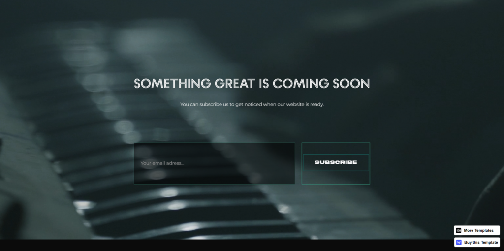 Webflow Coming Soon Template