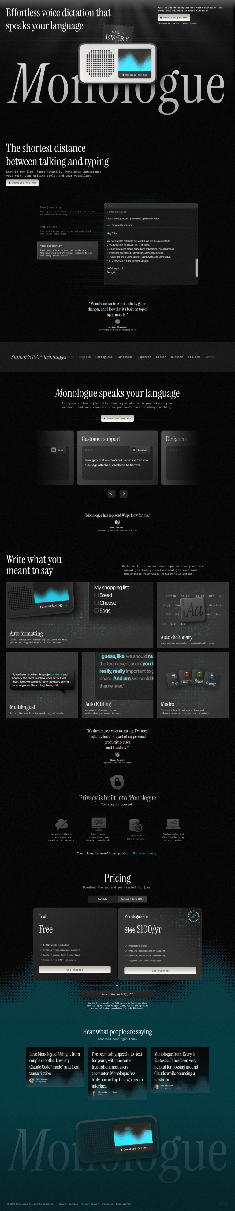 Monologue - Growform Multi Step Form Builder