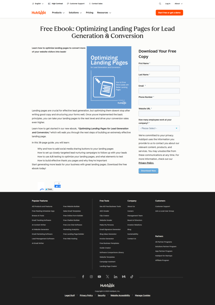 Optimizing Landing Pages for Lead Generation and Conversion
