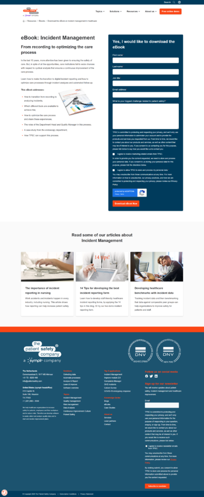 The Patient Safety Company 