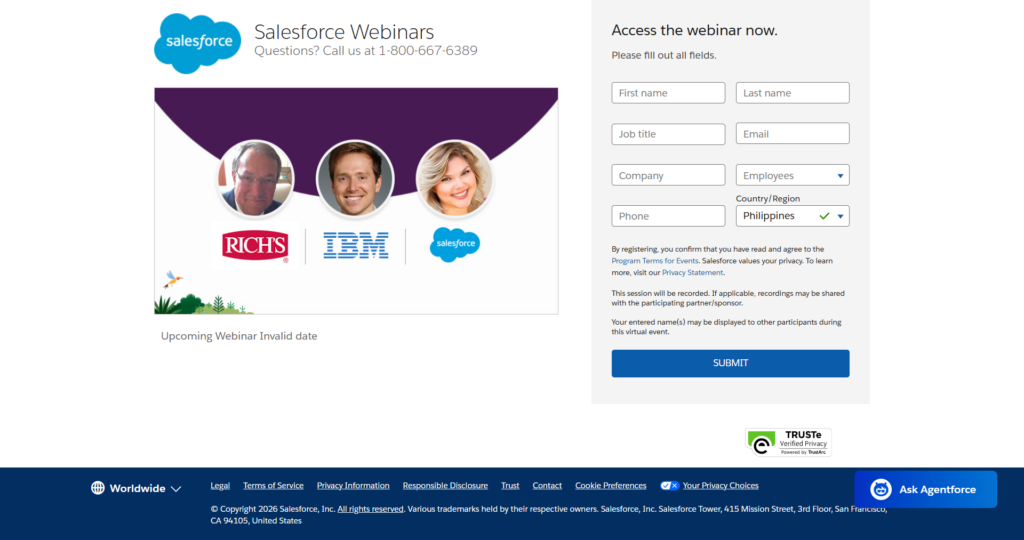 Salesforce Webinars