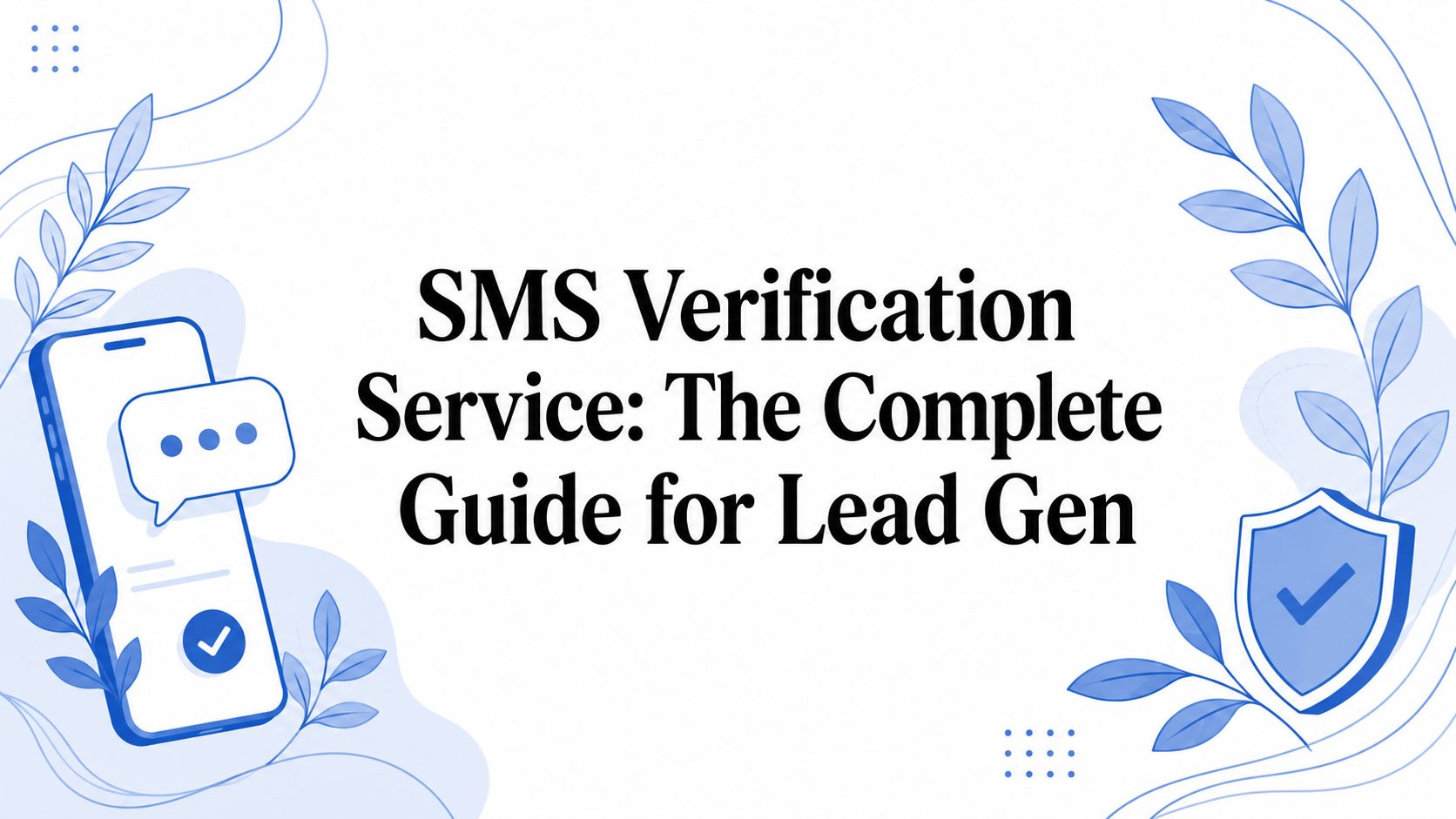 SMS Verification Service: The Complete Guide for Lead Gen