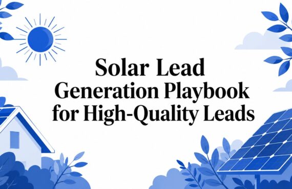 Solar Lead Generation Playbook for High-Quality Leads