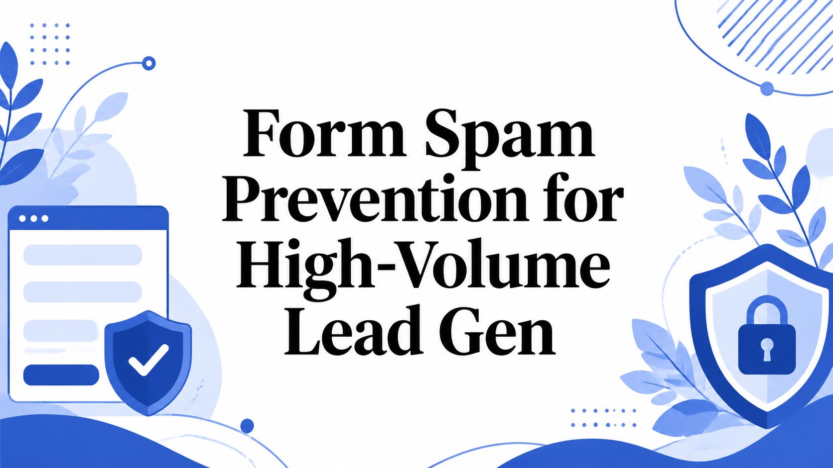 Prevenzione dello spam nei moduli per la generazione di lead su larga scala