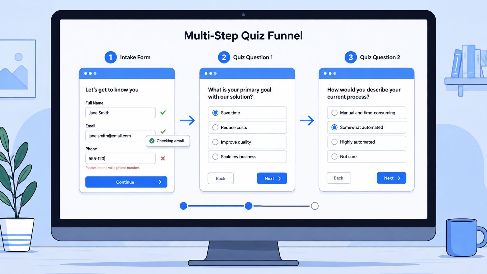 Screenshot tratto da https://example.com/screenshots/quiz-builder-conditional-logic.png