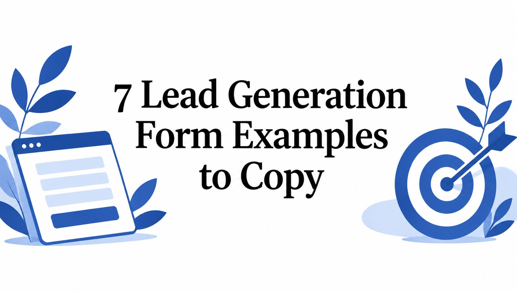 7 esempi di moduli per la generazione di lead da copiare